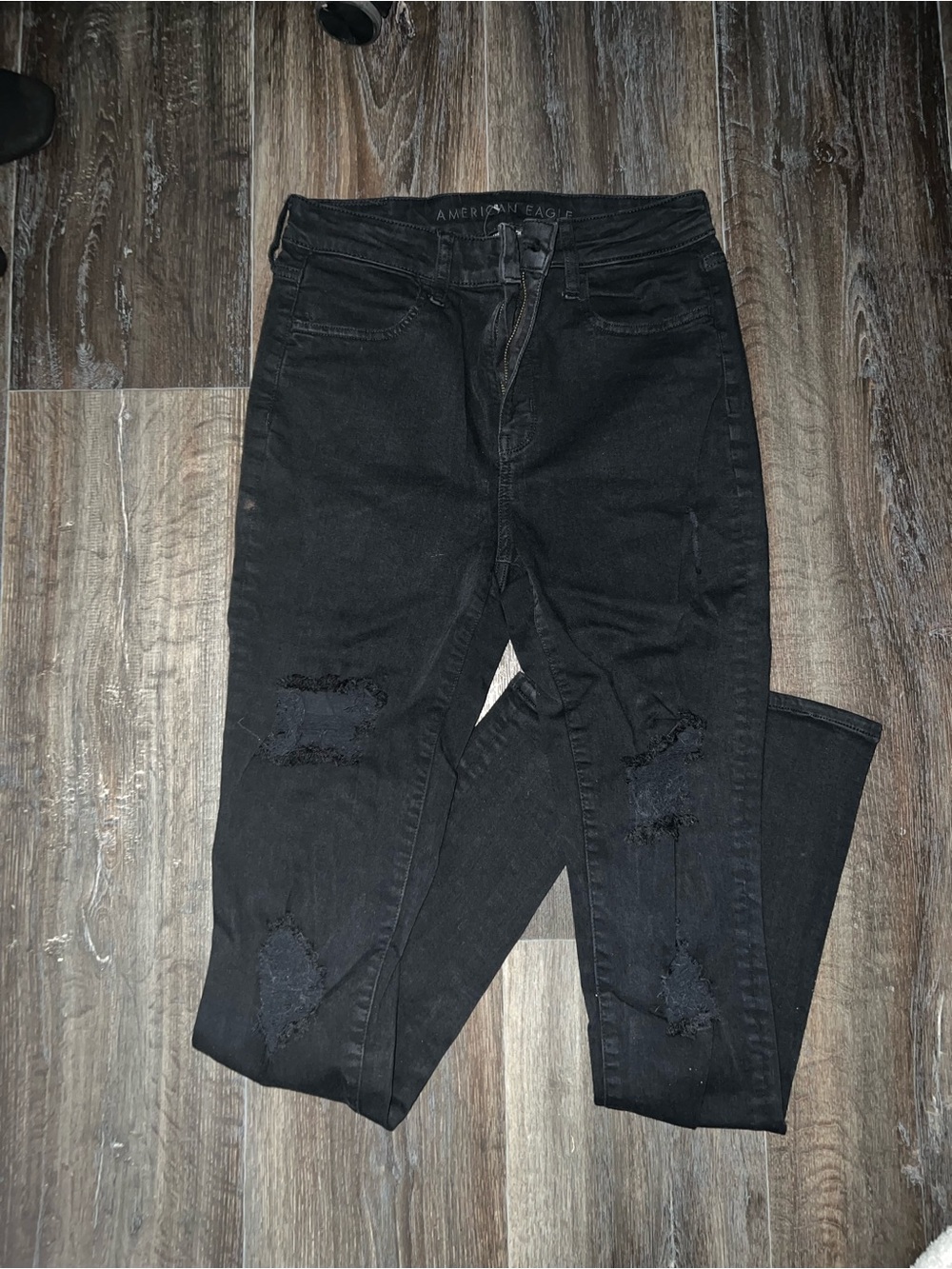 American Eagle Outfitters Black Distressed Women’s Jeggings
